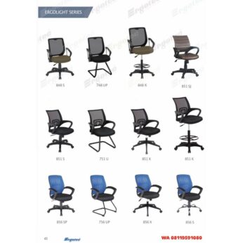 Kursi Kantor Ergotec 848 S 748 UP 848 K 851 SJ 851 S 751 U 851 X 851 K 856 SP 756 UP 856 X 856 S