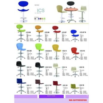 Kursi Bar Ichiko ICS 05 06 07 07 B 09 09 M 10 11 12 12 M 14 15 17 17 M 18 19