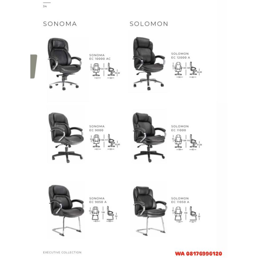 Kursi Kantor Chairman SONOMA EC 10000 AC 9000 9050 A & SOLOMON EC 12000 A 11000 11050 A