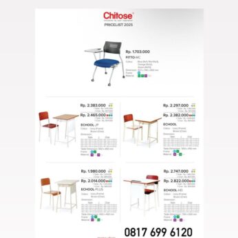 Kursi Kantor Chitose FITTO-MC ECHOOL-JP ECHOOL ECHOOL-PLUS ECHOOL-HD