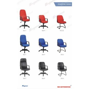 Kursi Kantor Ergotec 501 T 602 P 701 UC 502 T 601 P 702 U 503 T 603 P 703 U