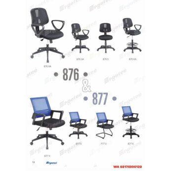 Kursi Kantor Ergotec 876 XA 876 SA 876 S 876 KA 877 X 877 S 777 U 877 K