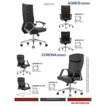 Kursi Kantor Ichiko AGRIUS I S II S & CORONA I S II S III VCR