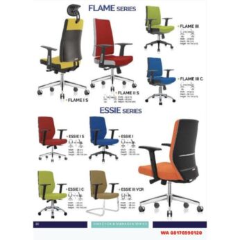 Kursi Kantor Ichiko FLAME I S II S III III C & ESSIE I I S I C III VCR