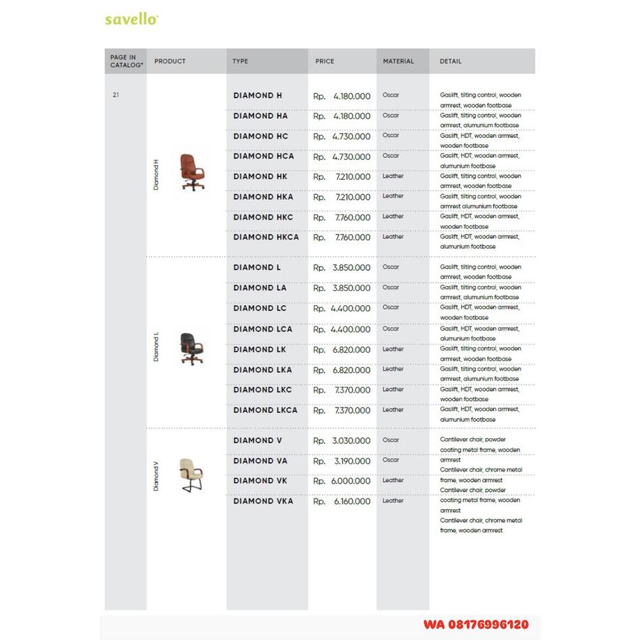 Kursi Kantor Savello DIAMOND H HA HC HCA HK HKA HKC HKCA L LA LC LCA LK LKA LKC LKCA V VA VK VKA
