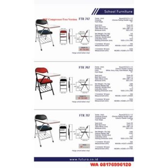 Kursi Sekolah Futura FTR 747 FRAME CH FTR 767 FRAME PC FTR 717