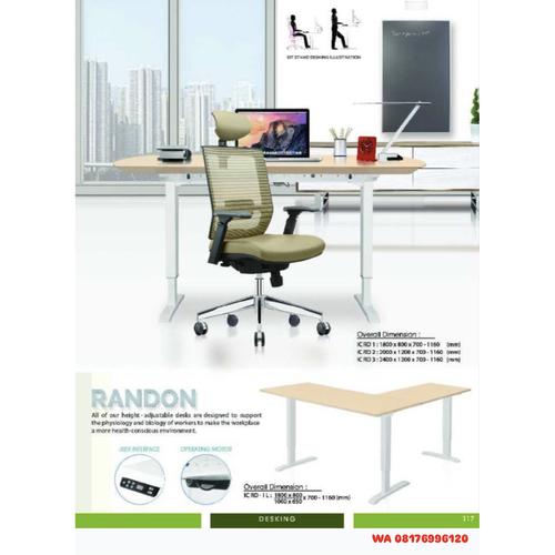 Meja Kantor Ichiko RANDON IC RD 1 RD 2 RD 3 RD - 1 L