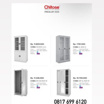 Rak Kantor Chitose CHIBA SW-1830 com CHIBA SL-1830 G CHIBA WR SW-1830 M CHIBA WR SL-1830 M