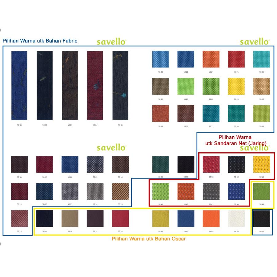 Kursi Kantor Savello COMBI HTZ HTZA HTO HTOA L LTZ LTZA LTO LTOA V VTZ VTZA VTO VTOA - Image 2