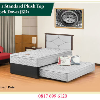 Springbed Guhdo 2 in 1 Standard Plush Top KD (Knock Down) – Paris