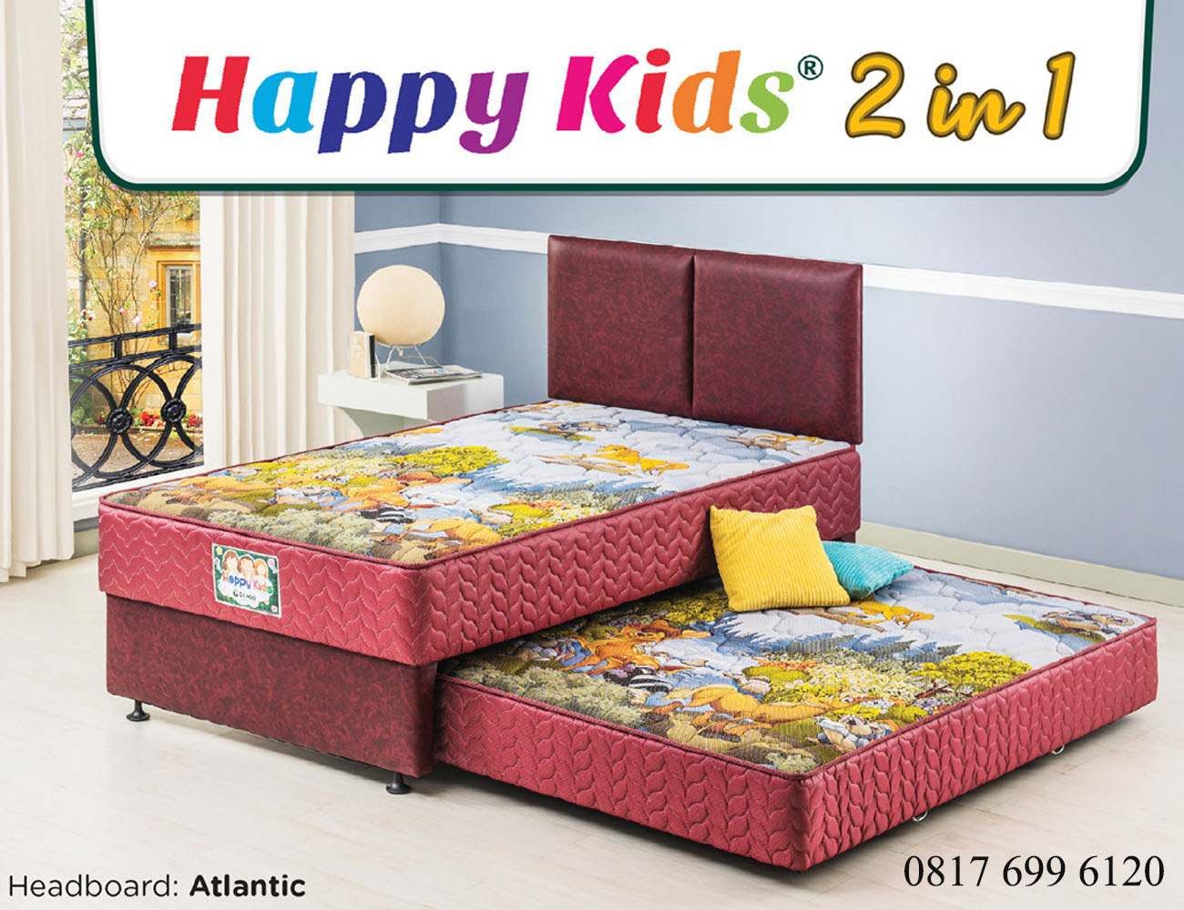 Springbed Guhdo 2 in 1 Happy Kids 2019 Atlantic